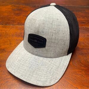 Travis Mathew * Grey/Black Patch FlexFit Mesh Hat S-M